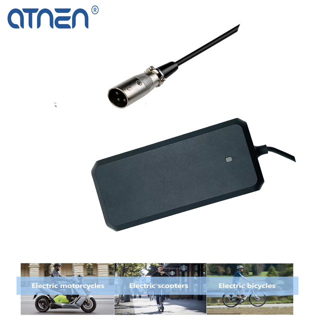 42V 8A Lithium Battery Charger for Ebike Electric Scooter Hoverboard Motorcycle with XLR 3pin Connector