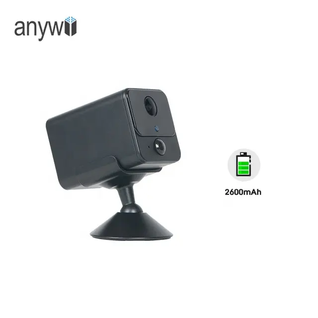 Anywii Mini PIR Detección humana Incorporada 2600mAh Batería de baja potencia Audio bidireccional Wifi inalámbrico Mini cámara de seguridad para interiores
