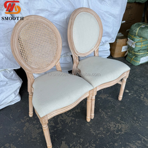 SMOOTH Elegant Wood Hotel <b>Chair</b> with Soft Cushion Modern Design Indoor Outdoor <b>Chair</b> for Wedding Event Decor - Product Image 2