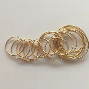 factory price 14k Gold Filled Hoop Earring Components for jewelry making in bulk