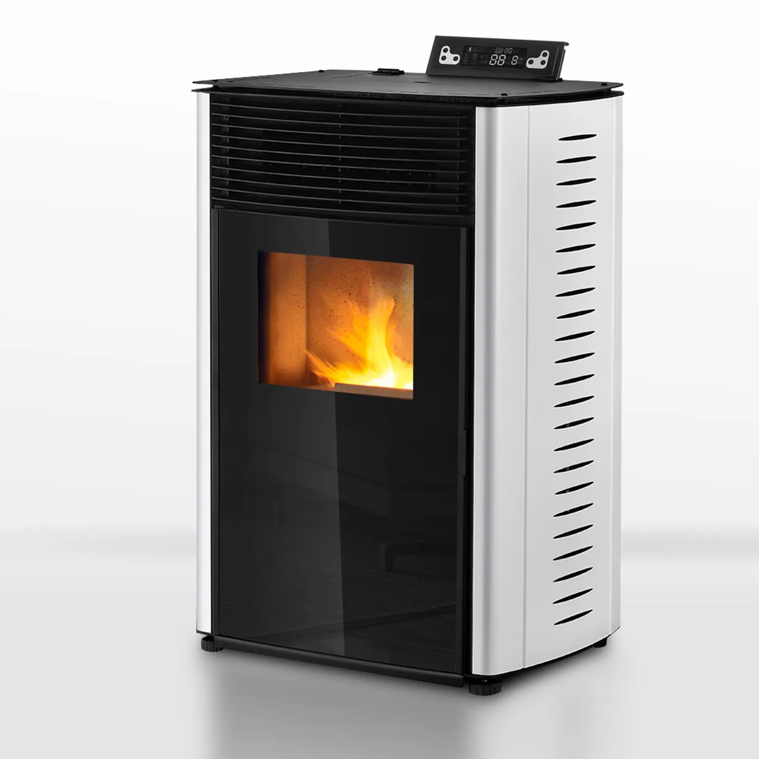 WIFI Adorefires European Standard Elegant White Pellet Fires Pellet Heater 12 KW Wood Pellet Stove For Sale