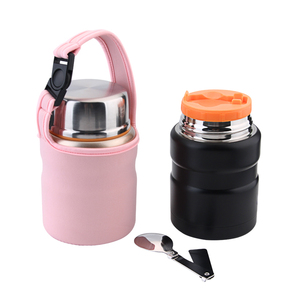Récipient alimentaire isolé en acier inoxydable, Thermos de 500ml, flacons alimentaires sous vide avec cuillère, vente en gros - Product Image 4