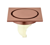 Siphon de sol invisible en laiton pour salle de bain, avec filtre anti-odeur et attrape-cheveux, bouchon de drain de douche