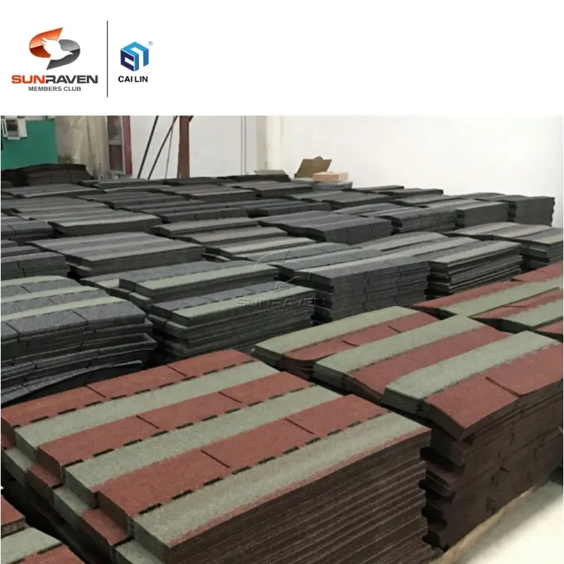 Produsen atap serat kaca aspal 3-tab mosaik Shingle aspal atap Shingle