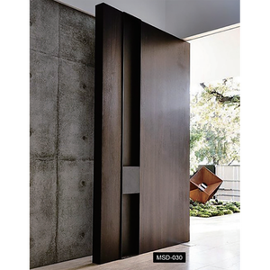 <span class=keywords><strong>Porte</strong></span> pivotante <span class=keywords><strong>d</strong></span>'<span class=keywords><strong>entrée</strong></span> moderne en acier blindé avec façade en bois, nouveau design 2021, meilleur <span class=keywords><strong>prix</strong></span> - Product Image 1