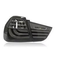 Feux arrière modifiés OLED GTS pour BMW Série 3 E90 LCI berline 2009-2012, fumés noirs, 12V, clignotants séquentiels