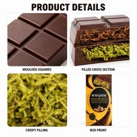 Chocolat Artisanal Pistache OEM/ODM en Barre – Usine de Chocolat Personnalisé, Style Dubaï Sucré