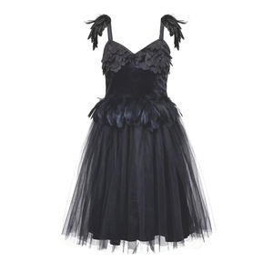 תחפושת ברבור שחור עם נוצות, חצאית טול, מסכה ואביזרים, שמלת הופעה לבמה, מסיבות תחפושות - Product Image 5