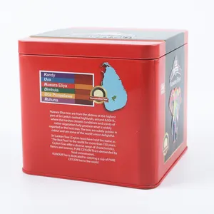 批发方形茶罐金属茶盒压花茶盒包装用茶盒