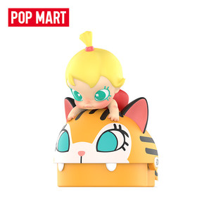 Figurine authentique POP MART Baby Molly & Big Ear Cat Prank, Ornement en PVC exquis, Article de collection tendance, Cadeau d'anniversaire - Product Image 5