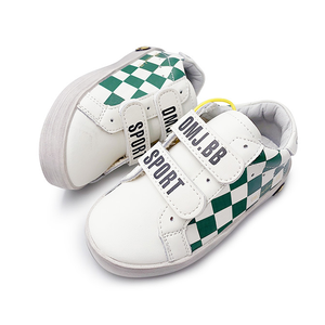 Zapatos de Cuero para Niños, Transpirables, con Diseño a Cuadros, Zapatos Planos Tipo Tenis para Niñas - Product Image 3