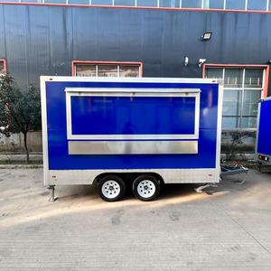 Customized Square Box Mobile <strong>Food</strong> Trailer High Quality Hot Selling <strong>Fast</strong> <strong>Food</strong> <strong>Cart</strong> Full Kitchen - Product Image 1