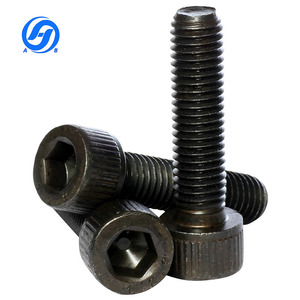 Direto da fábrica DIN912 M4 M5 M6 M8 M10 M12 Óxido Preto Aço Carbono <span class=keywords><strong>Hex</strong></span>ágono <span class=keywords><strong>Hex</strong></span> Soquete Cap Allen Cabeça Parafuso - Product Image 3