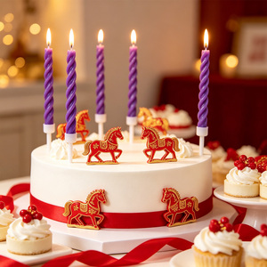 Velas Espirales de Parafina Azules de 11 cm, 24 Unidades, Sin Goteo, Sin Aroma, Decoración para Fiestas de Cumpleaños - Product Image 5