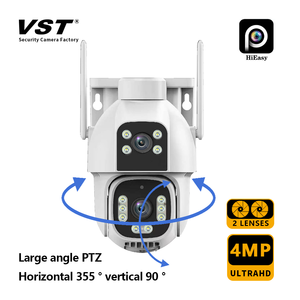 Caméra de Sécurité Extérieure Solaire 4G HiEasy Couleurs, Double Objectif 3MP+3MP, Vision Nocturne, Surveillance PTZ, Capteur Jour/Nuit, Audio Bidirectionnel - Product Image 4