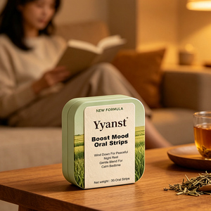 Nouvelles Bandes Orales OEM Formule Améliorée pour l'Humeur, Sans Eau, à Dissolution Rapide, Film Mince, Mélange Herbal Doux pour une Nuit Calme et Réparatrice - Product Image 2