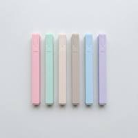 Surligneurs Pastel Esthétiques Couleurs Morandi – Sans Transparence, Séchage Rapide, Lot de 6 en Gros pour Étude Biblique et Journalisation (Pointe Biseautée)