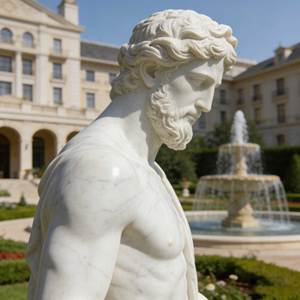 Escultura <span class=keywords><strong>Griega</strong></span> Famosa Personalizada - <span class=keywords><strong>Estatua</strong></span> Moderna de Mármol Blanco Hecha a Mano de <span class=keywords><strong>David</strong></span>, Artículo Decorativo para Jardín o Iglesia - Product Image 4