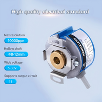 Encodeur incrémental à arbre creux HENGXIANG K48, TTL 8 fils, UVW 10000PPR, protection IP50, pour servomoteur Sanyo Denki