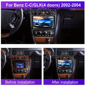 <span class=keywords><strong>Autoradio</strong></span> Podofo 9 ''Android 13 <span class=keywords><strong>pour</strong></span> Mercedes-Benz Classe C/GLK 4 portes 2002-2004 CarPlay Android Auto GPS WiFi BT FM Fascia Panel - Product Image 2