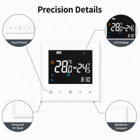 Termostato Inteligente WiFi para Unidad de Compresor DX, Controlador de Temperatura para Aire Acondicionado HVAC con Control Remoto por Aplicación Tuya