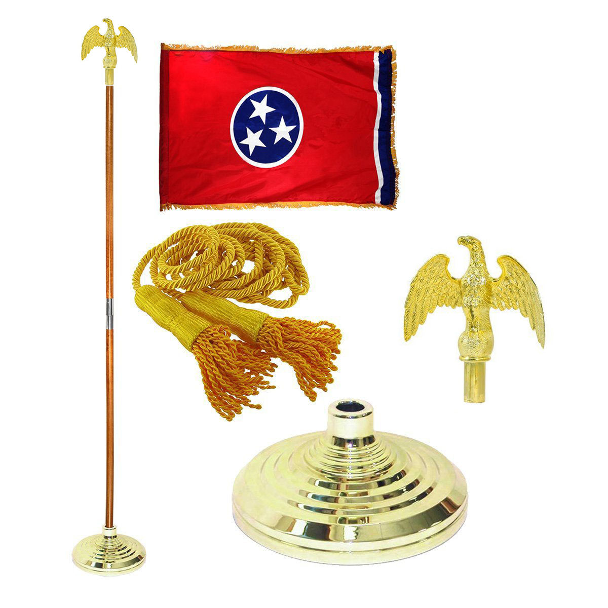 Asta Bandiera In Acciaio Inox 180 Cm - Regolabile Con Staffa | Per Giardino, Casa O Uso Commerciale - Foto 4