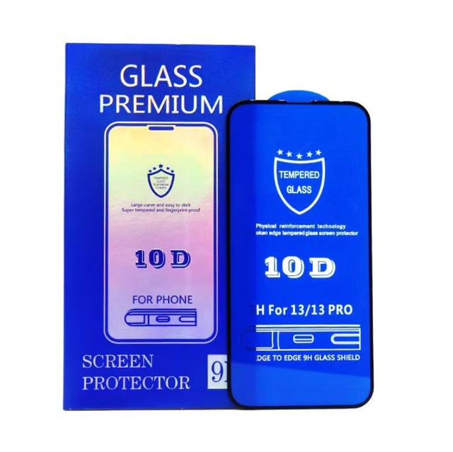 Full Glue 10D Tempered Glass Mobile Full Screen Protective Glass Protector for samsung Screen Film for iphone 15 16 Pro 14 Plus