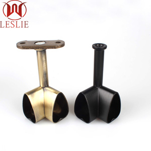 Soporte de esquina de aleación de zinc Leslie para montaje en techo, accesorio para barra de armario, base de tubo de 90 grados - Product Image 5