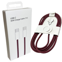 Câble USB C de charge rapide tressé en nylon de haute qualité 60W, câble de chargeur Type C pour iPhone 15 16 17 18 Pro Max