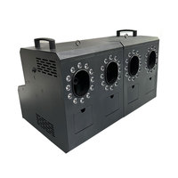 Machine à bulles de fumée LED RGBW DMX télécommandée 110V/220V à quatre orifices pour mariage, fête, scène, DJ, club