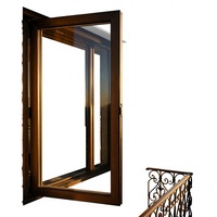 Fenêtre coulissante résidentielle anti-effraction et étanche avec moustiquaire, en aluminium, pour remplacement de fenêtre horizontale coulissante pour maisons
