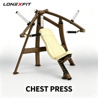 Machine à presser les pectoraux assise à charge libre avec bras convergents indépendants, équipement de musculation professionnel pour salle de sport
