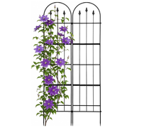 Lot de 2 treillis de jardin métalliques à forme personnalisée, compatibles avec la récupération de l'eau de pluie, pare-vent vertical, pour la protection des toits et des terrasses