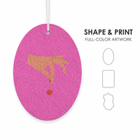 Désodorisant de voiture en papier ovale personnalisé, carte parfumée suspendue avec logo, impression couleur recto-verso