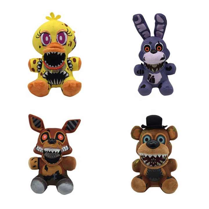 5-10Pcs FNAF Freddy's Plush Toy Stuffed & Plush Animals Bear Rabbit Game  Fnaf Birthday Christmas Toys For Kids