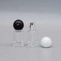 Hot Selling 15ml bouteille de parfum en verre de luxe avec pompe et bouchon à bille