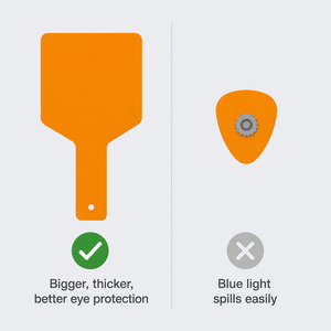 Écran de protection dentaire portable orange à polymérisation par lumière pour la protection de la plaque de polymérisation - Product Image 5