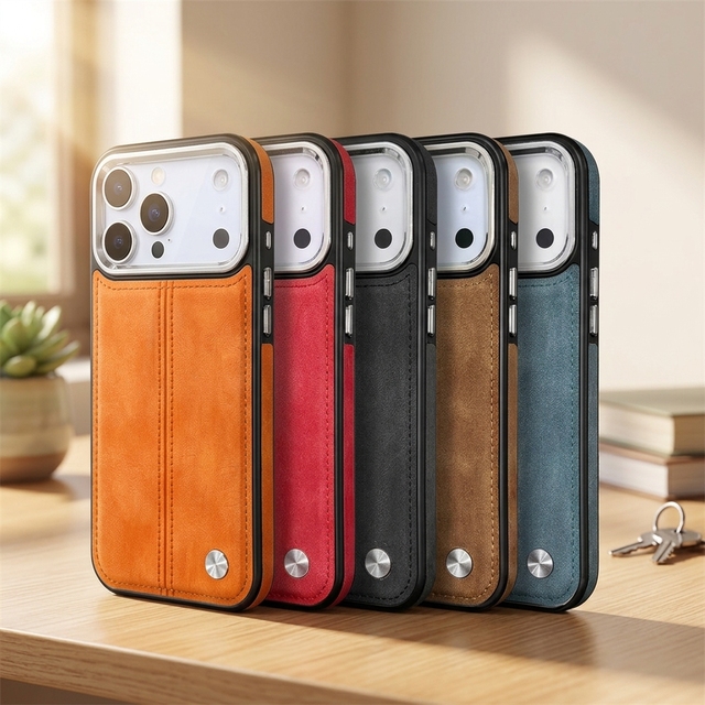 New Popular Vintage Classic Pu Leather Phone case Magnetic for iphone 17 Pro Max Cover Designer case