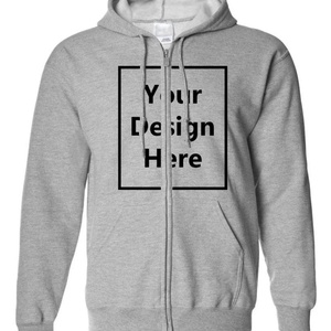 เสื้อฮู้ดดี้ผู้ชายผ้าฟลีซพิมพ์โลโก้ตามสั่ง 300 กรัม มีกระเป๋าจิงโจ้ ผ้าฝ้ายคุณภาพสูง กันลม แฟชั่นซิป ใส่ได้ทั้งฤดูร้อนและฤดูใบไม้ร่วง - Product Image 5