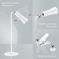 Lampe de bureau LED modulaire écologique 4-en-1, magnétique, détachable, tactile, à intensité variable, sans fil, avec pince pour chambre à coucher et lecture murale