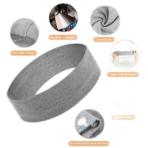 Juding Cao Cấp Rắn Màu Đàn Hồi Thể Thao Hairband Biểu Tượng Tùy Chỉnh Mô Hình Fascia Đàn Hồi Mỗi Capelli Mồ Hôi Wicking Headband - Product Image 2