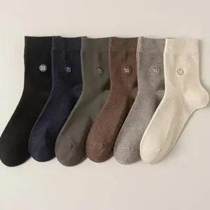 2023 носки от производителя, мужские 100% хлопковые носки, классические простые мужские хлопковые носки