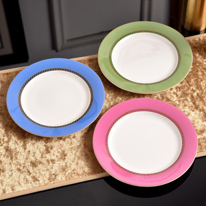 Service de table en porcelaine fine Green Angel de luxe européen, 58 pièces, nouveau design - Product Image 4