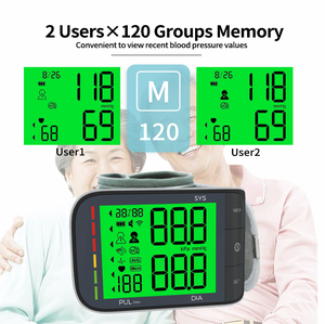 Ev kullanımı için doğru LCD ekran elektrikli kalp hızı ve BP ölçümü ile profesyonel dijital bilek kan basıncı monitörü - Product Image 5