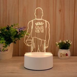 Lampe à motif d'ours personnalisée Anime, illusion 3D, cadeau de vacances, lampe de table, décoration de la maison, lampe LED, veilleuse 3D pour enfants - Product Image 2