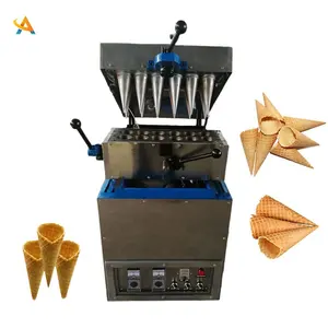 2021 verão quente vendas Sweet Pizza Cone Maker Ice Cream Cone Fazendo Waffle Cup Maker Machine