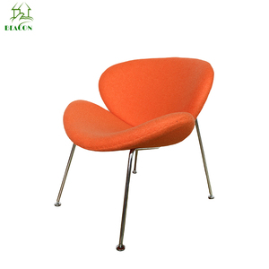 <span class=keywords><strong>Muebles</strong></span> para <span class=keywords><strong>el</strong></span> hogar moderno de moda de tela de fibra de vidrio naranja Silla de salón - Product Image 6