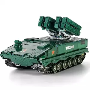 MOULD KING 20001 MOC HJ-10 Veículos de mísseis anti-tanque Montar Tijolos Modelo APP RC Tanque Militar Building Block Toys Set