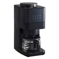 Cafetière à filtre tout-en-un Grind Brew avec panneau de commande tactile, programmable, moulin intégré, carafe en verre, intelligente