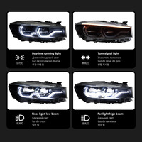 Conjunto de faros LED con lente de proyector f34 para la serie 3 GT F34 2013-2020, repuesto directo de piezas de iluminación frontal para automóvil.